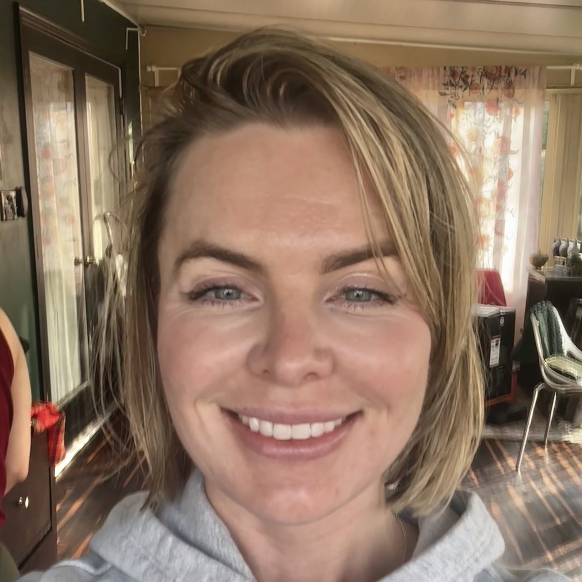 An everyday selfie taken at home